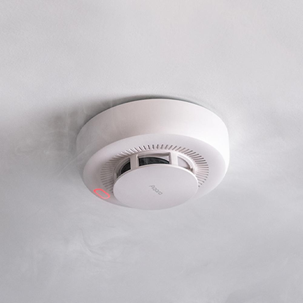 Aqara smart smoke detector product design as a popular nest replacement option